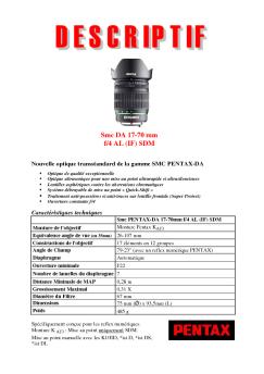 Smc DA 17-70 mm f/4 AL (IF) SDM