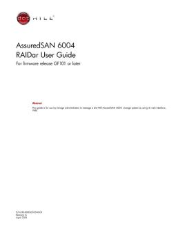 AssuredSAN 6004 RAIDar User Guide - Seagate