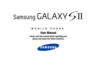 Samsung Galaxy S II User Manual