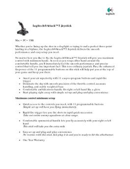 Logitech® Attack™ 3 Joystick