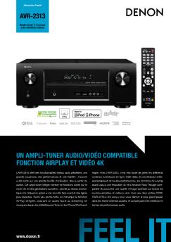 AVR-2313 Un Ampli-tUneR AUdio/Vidéo compAtible fonction ... - Denon