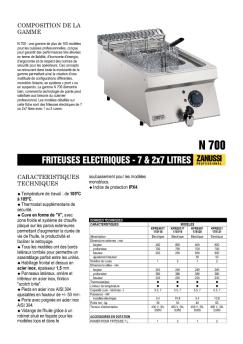 FRITEUSES ELECTRIQUES - 7 et 2x7 LITRES