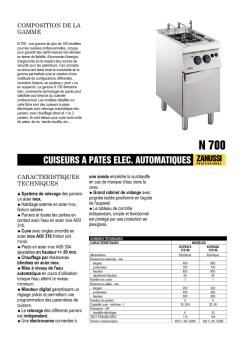 CUISEURS A PATES ELEC. AUTOMATIQUES
