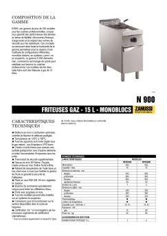 FRITEUSES GAZ - 15 L - MONOBLOCS