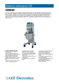 Batteurs mélangeurs 40L