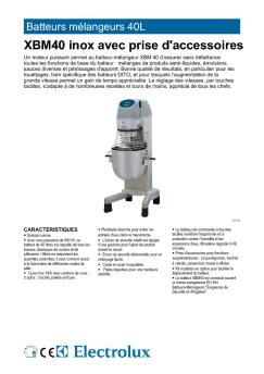 Batteurs mélangeurs 40L