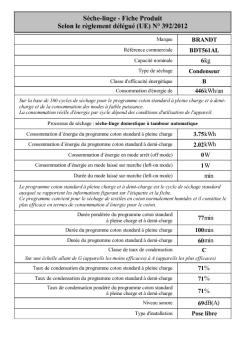 Fiche Produit Selon le règlement délégué (UE) - Electro10count.com