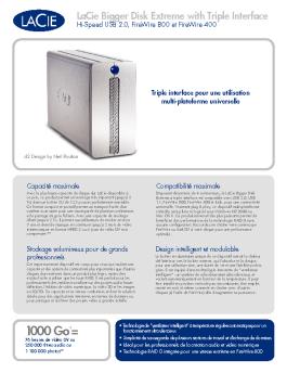 bigger ext triple Datasheet - LaCie
