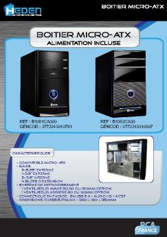 Boitier Micro ATX noir brillant
