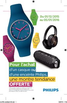 Pour l'achat une montre tendance OFFERTE - Darty