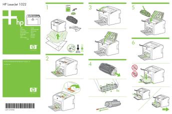 HP LaserJet 1022 Getting Started Guide - XLWW