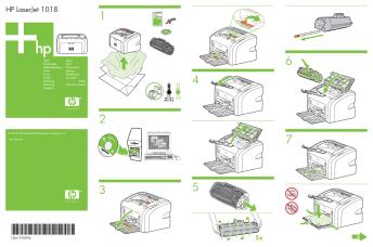HP LaserJet 1018 Getting Started Guide - XLWW