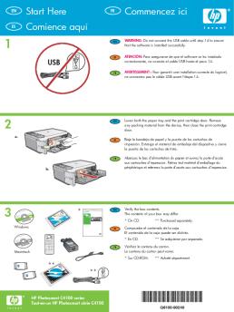 Commencez ici Comience aquí Start Here - HP