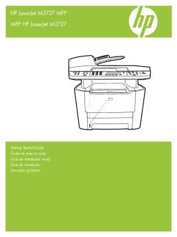 HP LaserJet M2727 MFP Getting Started Guide - XLWW