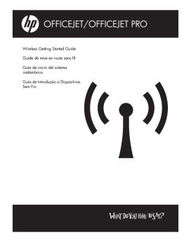 HP OfficeJet Pro 8500 (A909) (Wireless Getting Started Guide - XLWW)