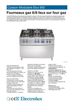 Cuisson Modulaire Elco 900