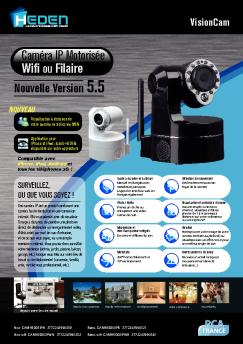 Camera-IP-VisionCam-HEDEN-WIFI---V-5.5--Blanc