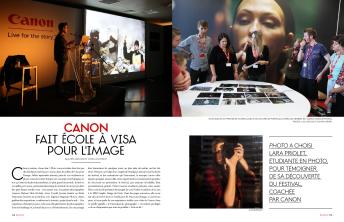 CANON FAIT ÉCOLE À VISA POUR L'IMAGE