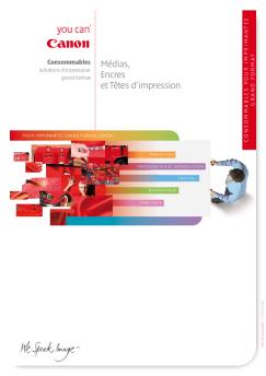 médias, encres et têtes d'impression
