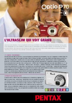 l'ultraslim qui voit grand - Pentax