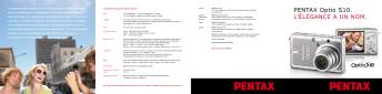 PENTAX Optio S10. L'éLégANcE A uN NOm.