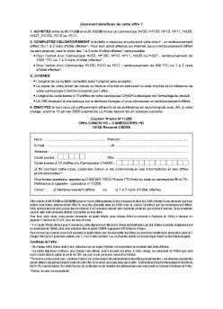 Comment bénéficier de  cette offre ? 1. ACHETEZ entre le 01/11/08 ...