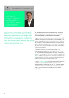 CEO Statement - Logitech