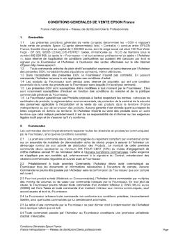 Réseau de distribution/Clients professionnels (France ... - Epson