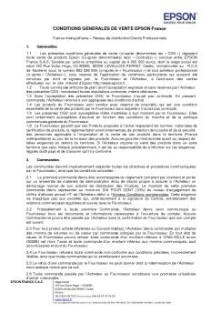 Réseau de distribution/Clients professionnels (France ... - Epson