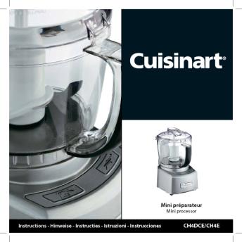 Notice d'utilisation - Cuisinart