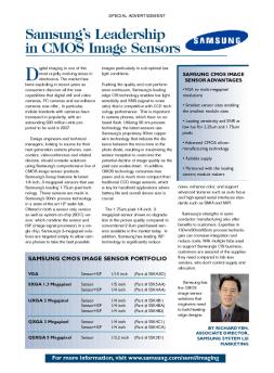 Samsung's Leadership in CMOS Image Sensors
