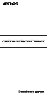 Conditions Dutilisation Et Garantie