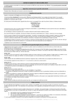 Article 1641 Le vendeur est tenu de la garantie à raison ... - Whirlpool