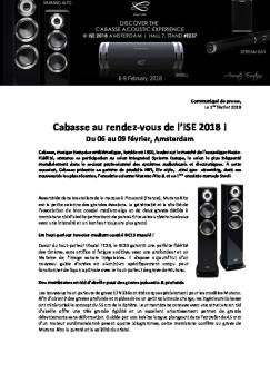 EMBARGO : 28 juillet 2005, 12:00 CET - Cabasse