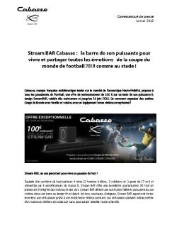 EMBARGO : 28 juillet 2005, 12:00 CET - Cabasse