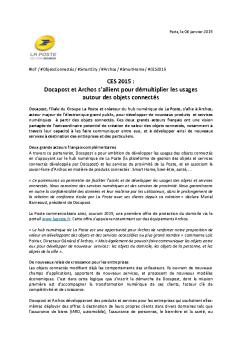 CES 2015 : Docapost et Archos s'allient pour démultiplier les usages ...