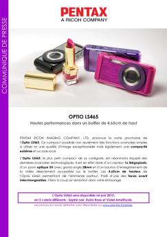 commu n ique de pr esse - Pentax