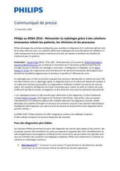Communiqué de presse - Philips