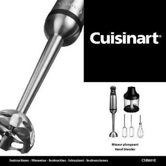 Notice d'utilisation - Cuisinart