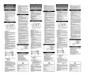 chromatic tuner cu40 owner's manual chromatisches ... - China