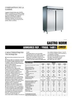 ARMOIRES REF. / FRIGO. 1400 L