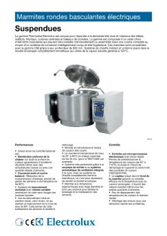 Marmites rondes basculantes électriques