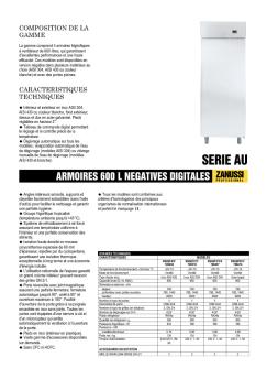 ARMOIRES 600 L NEGATIVES  DIGITALES