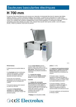Sauteuses basculantes électriques