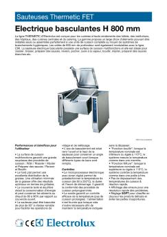 Sauteuses Thermetic FET