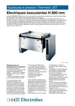Sauteuses à pression Thermetic UET