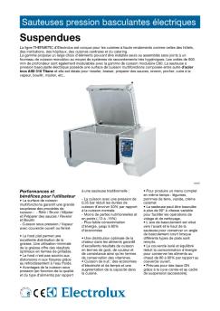 Sauteuses pression basculantes électriques