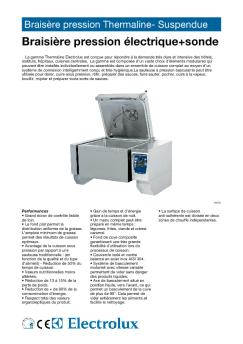 Braisère pression Thermaline- Suspendue