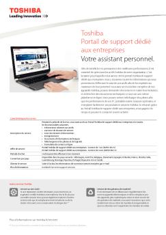 Toshiba Portail de support dédié aux entreprises Votre assistant ...