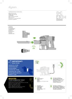 register important! - Dyson